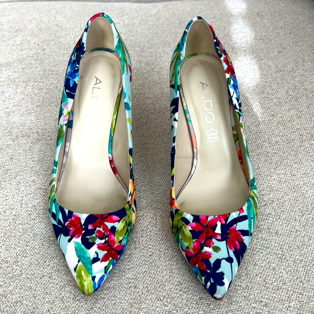 Aldo floral 4” heels